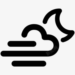冬季风的一半ColdWindyNight图标高清图片
