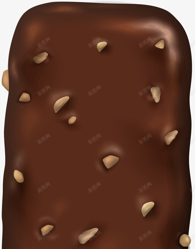 咖啡色巧克力冰淇淋png免抠素材_新图网 https://ixintu.com 咖啡色冰淇淋 夏日冰棍 巧克力美食 甜品 装饰图案 食物