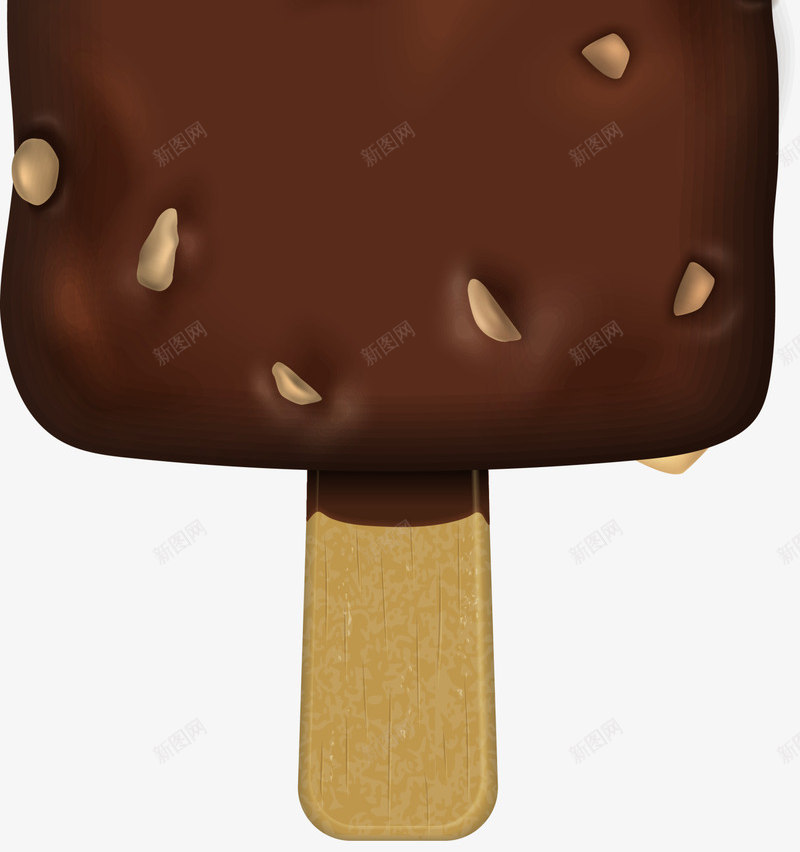 咖啡色巧克力冰淇淋png免抠素材_新图网 https://ixintu.com 咖啡色冰淇淋 夏日冰棍 巧克力美食 甜品 装饰图案 食物