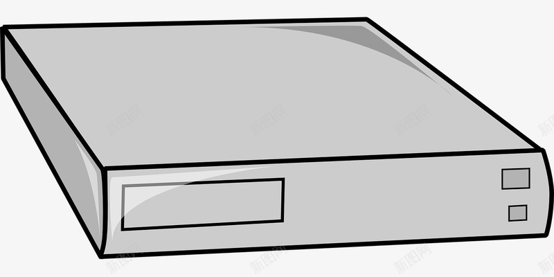 灰色的机顶盒png免抠素材_新图网 https://ixintu.com 机顶盒 灰色 电视
