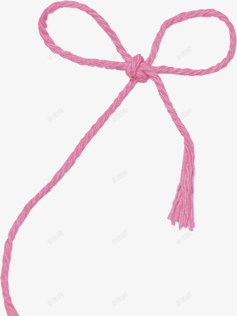 粉色装饰绳索png免抠素材_新图网 https://ixintu.com 绳子 装饰素材