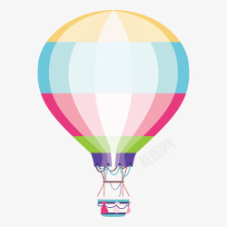 正能量彩色热气球气球矢量图素材