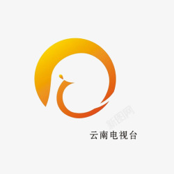 橘黄色图标云南电视台图标高清图片