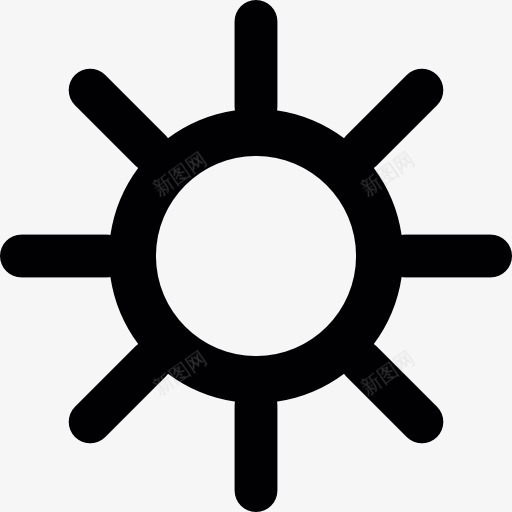 太阳图标png_新图网 https://ixintu.com 亮度 天气 接口 明亮的太阳 热 阳光明媚
