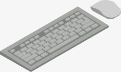 电子鼠标键盘矢量图素材