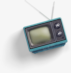 绿色电视机绿色复古电视机高清图片