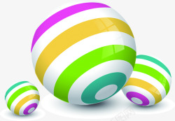 立体彩色球形素材