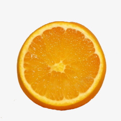 一半橙子素材