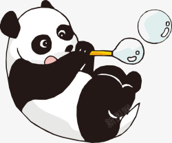 熊猫免扣PNG图熊猫高清图片