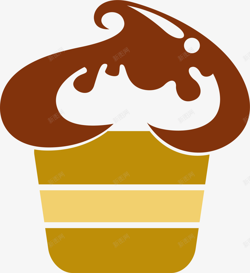 咖啡色卡通蛋糕png免抠素材_新图网 https://ixintu.com 卡通糕点 咖啡色蛋糕 清新甜品 美食食物 蛋糕店 装饰图案