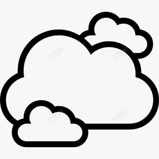 云概述天气符号图标png_新图网 https://ixintu.com 云 多云 天气 山楂天气中风 概述 界面 符号 集团