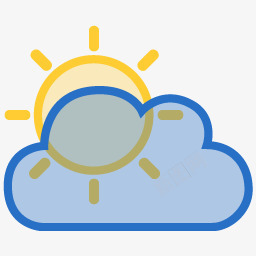 天气多云icon图标图标
