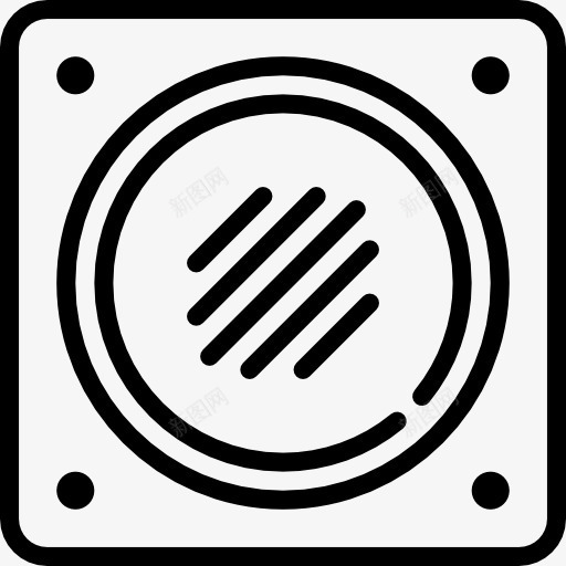 扬声器图标png_新图网 https://ixintu.com 低音 低音炮 喇叭 扬声器 音乐 音乐和多媒体 音响 音箱