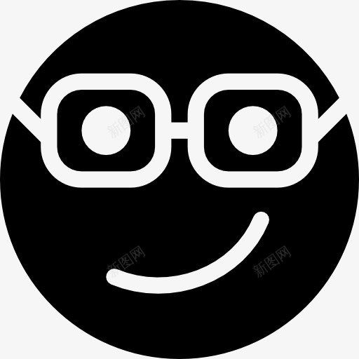 Nerd图标png_新图网 https://ixintu.com 书呆子 人高兴 微笑 接口 智能 眼镜 表情