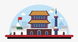 东方明珠塔中国著名建筑高清图片