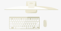电脑键盘鼠标办公用品素材
