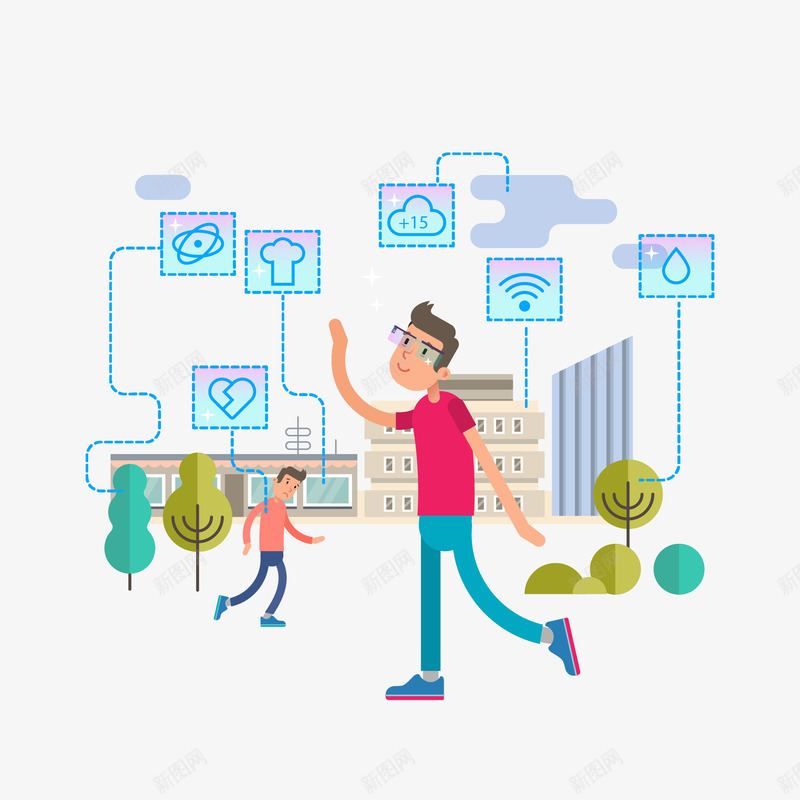 通立体AR眼镜的男人矢量图图标eps_新图网 https://ixintu.com 3D 3D眼镜 APP APP图标 AR AR眼镜 图标 城市 城市APP 眼镜 眼镜男人 眼镜虚拟 矢量图