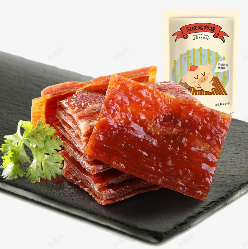 良品铺子猪肉脯png免抠素材_新图网 https://ixintu.com 产品实物 小吃 猪肉 肉干