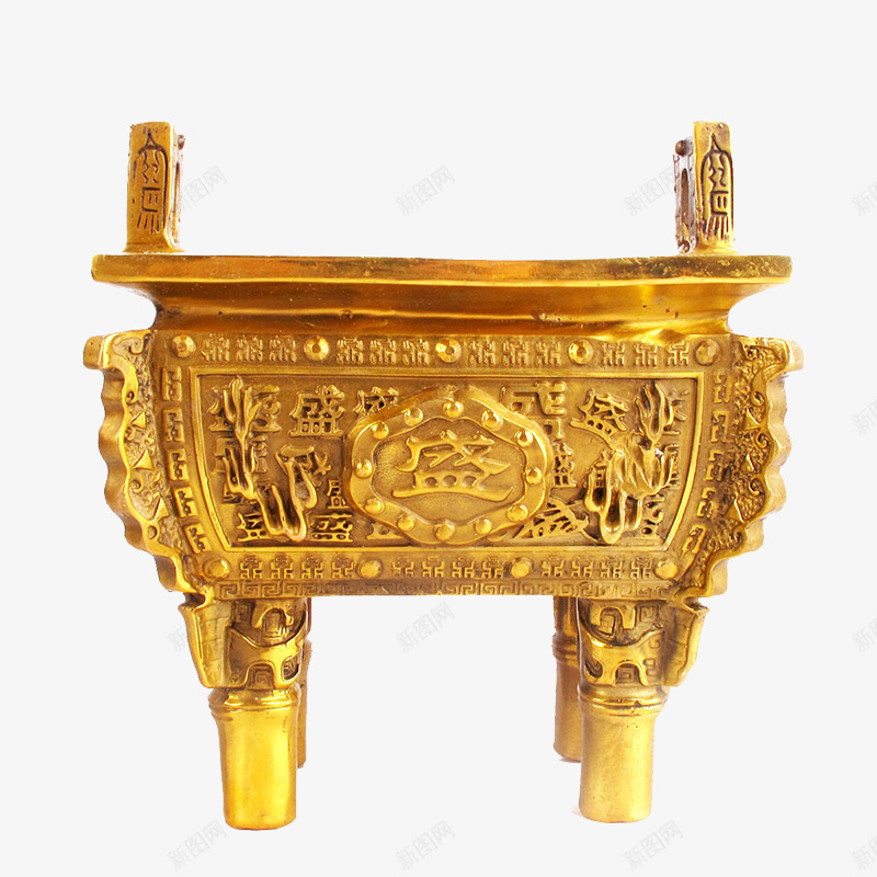 金色大鼎图标png_新图网 https://ixintu.com logo 文案图标 鼎 鼎纹 鼎纹logo 鼎纹图案