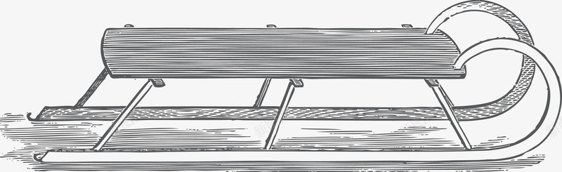 手工雪橇矢量图ai免抠素材_新图网 https://ixintu.com 交通工具 手工 拉雪橇 雪中运输 雪地雪橇 雪撬 雪橇 矢量图
