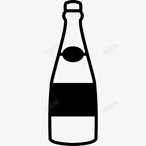 酒瓶图标png_新图网 https://ixintu.com 瓶 酒 酒精 食品 饮料
