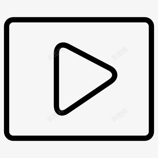 广场视频按钮图标png_新图网 https://ixintu.com 多媒体播放器 多媒体选项 技术 电影 视频播放器 音乐播放器