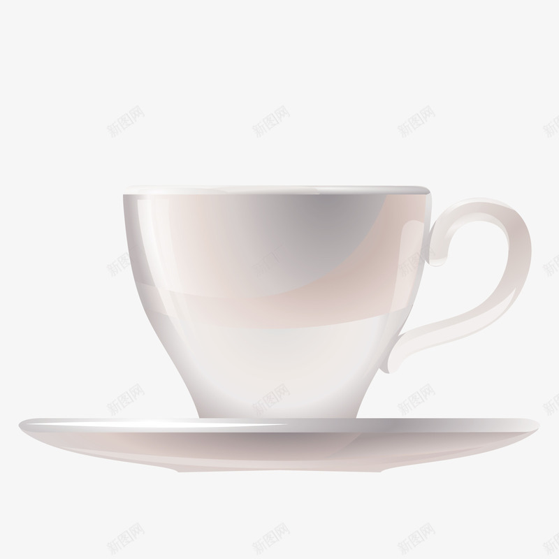 杯子矢量图ai免抠素材_新图网 https://ixintu.com 3D PNG免抠图下载 咖啡杯 装饰 陶瓷 餐具 矢量图