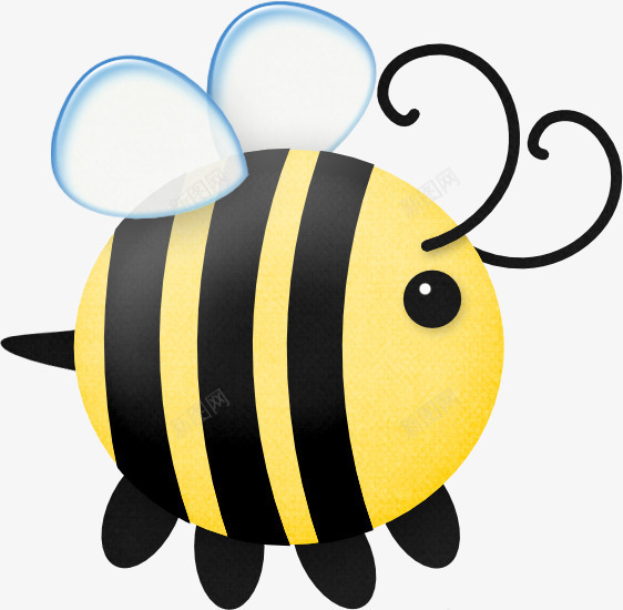 卡通蜜蜂图案png免抠素材_新图网 https://ixintu.com 卡通 可爱 昆虫 蜜蜂 黄蜂