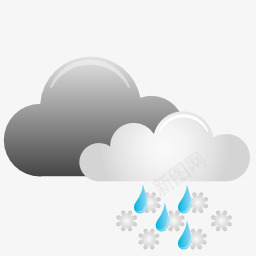 天气雪雨milky20icons图标png_新图网 https://ixintu.com rain snow weather 天气 雨 雪