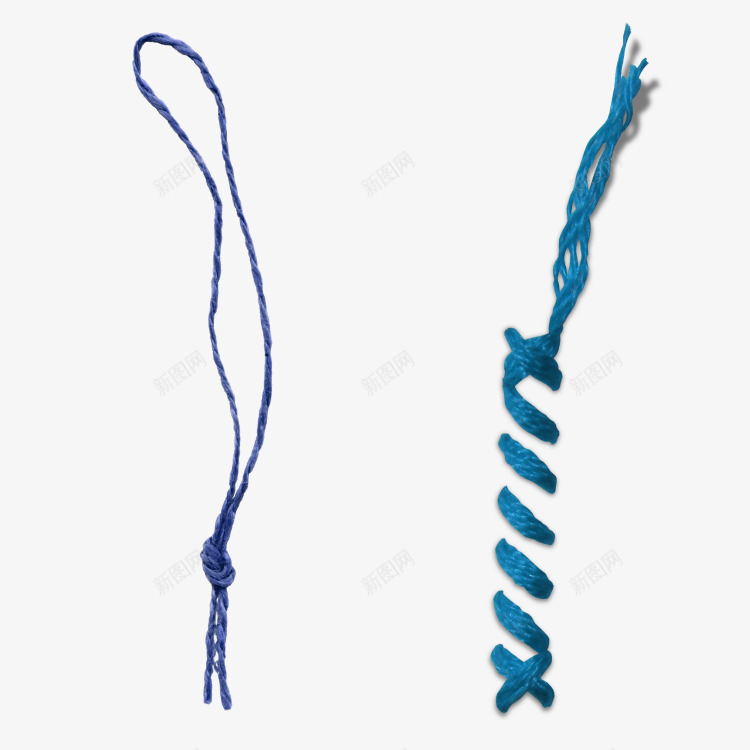 蓝色简约绳子装饰图案png免抠素材_新图网 https://ixintu.com 免抠PNG 简约 绳子 蓝色 装饰图案