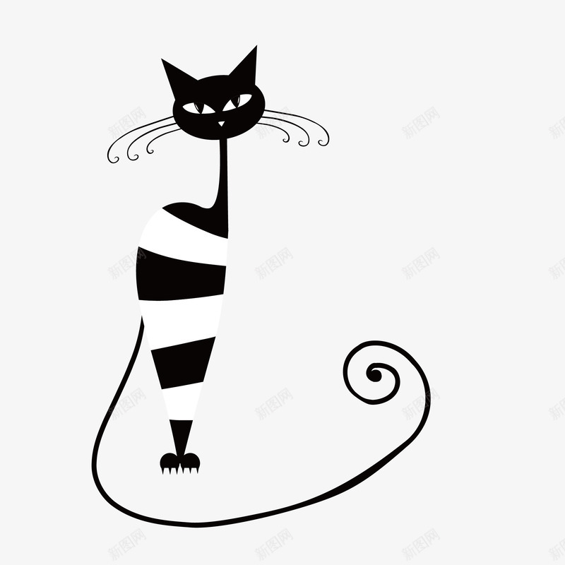 手绘黑色的猫咪图标png_新图网 https://ixintu.com png图形 png装饰 动物 卡通 手绘 猫咪 装饰