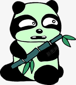 熊猫卡通插画素材