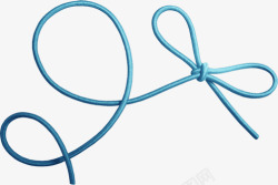 绳子蓝色绳子漂浮装饰素材