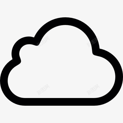 小云图标png_新图网 https://ixintu.com 云 云的图标 云的轮廓 多云 天气