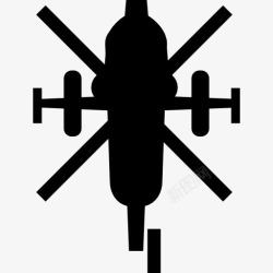 陆军直升机陆军直升机底部视图图标高清图片