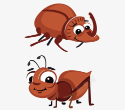 可爱卡通蛐蛐昆虫素材