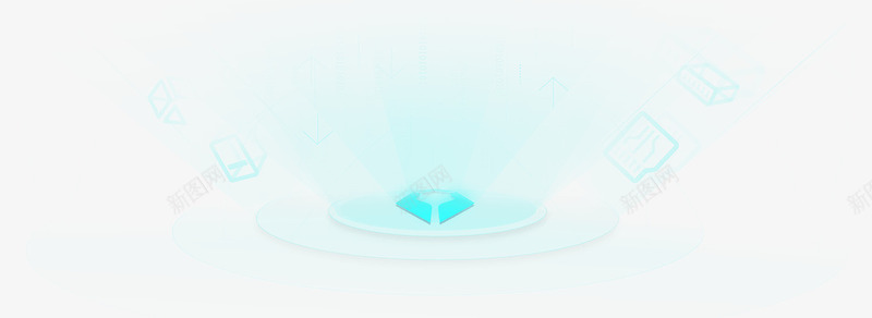 蓝色创意梦幻科技造型png免抠素材_新图网 https://ixintu.com 创意 梦幻 科技 蓝色 造型