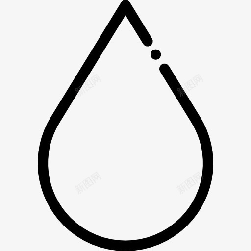 雨滴图标png_新图网 https://ixintu.com 天气 水 滴 雨