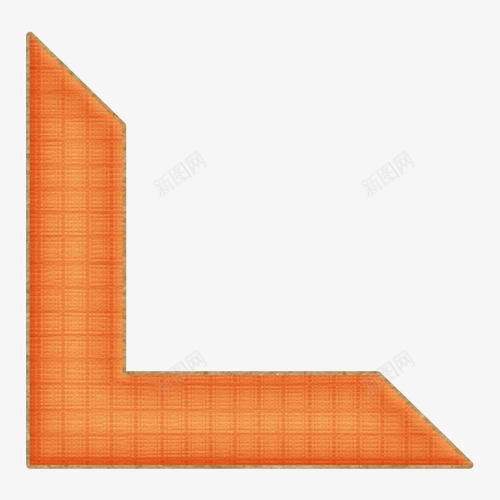 直角边框png免抠素材_新图网 https://ixintu.com 手绘 橘色 漂浮 直角边框 边角