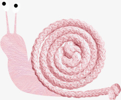绳子卷的蜗牛壳素材