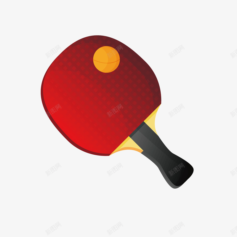 红色乒乓球png免抠素材_新图网 https://ixintu.com 乒乓球 体育 橙色 球形 红色 纹理 质感 运动