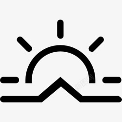 中风山楂的天气日出行程天气符号图标高清图片