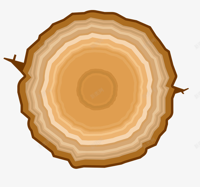 柏树木材截面年轮手绘教学png免抠素材_新图网 https://ixintu.com 北美柏树 年轮 手绘 教学 木材截面 柏树