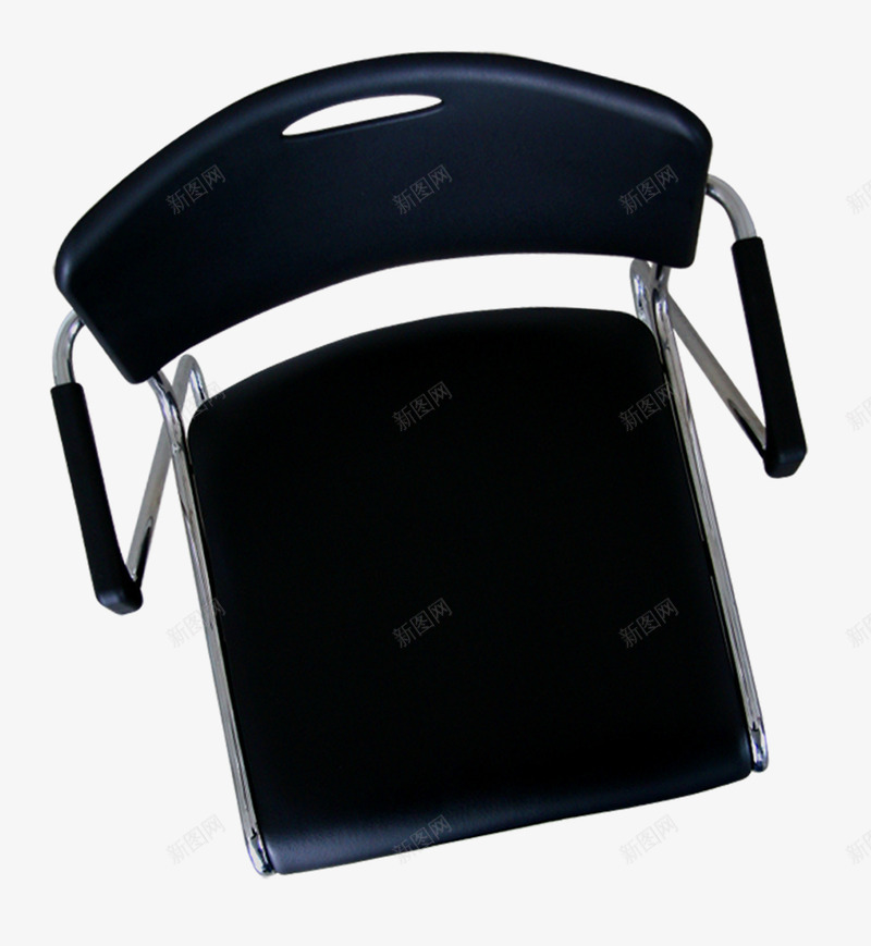 黑色皮椅png免抠素材_新图网 https://ixintu.com 办公用品 老板椅 转椅 黑色