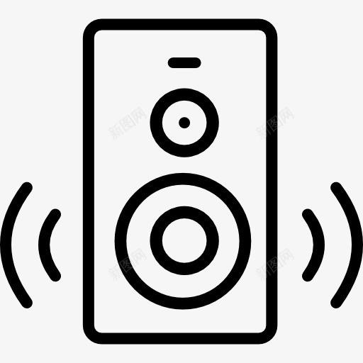 扬声器图标png_新图网 https://ixintu.com 低音 低音炮 喇叭 声 扬声器 技术 音乐 音响 音箱