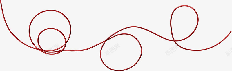 红色漂亮绳子png免抠素材_新图网 https://ixintu.com 漂亮绳子 红色绳子 绳子