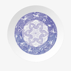 餐具简笔画中国风的盘子高清图片