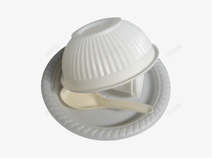 一次性餐具png免抠素材_新图网 https://ixintu.com 一次性使用 产品实物 勺子 小碗 碟子