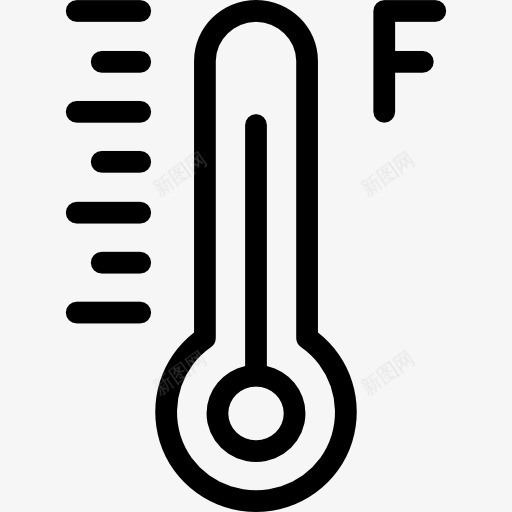 温度计图标png_新图网 https://ixintu.com 华氏度 天气 摄氏度 杂 水银 温度 温度计