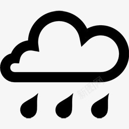 下雨图标png_新图网 https://ixintu.com rai rain 下雨 大雨 天气